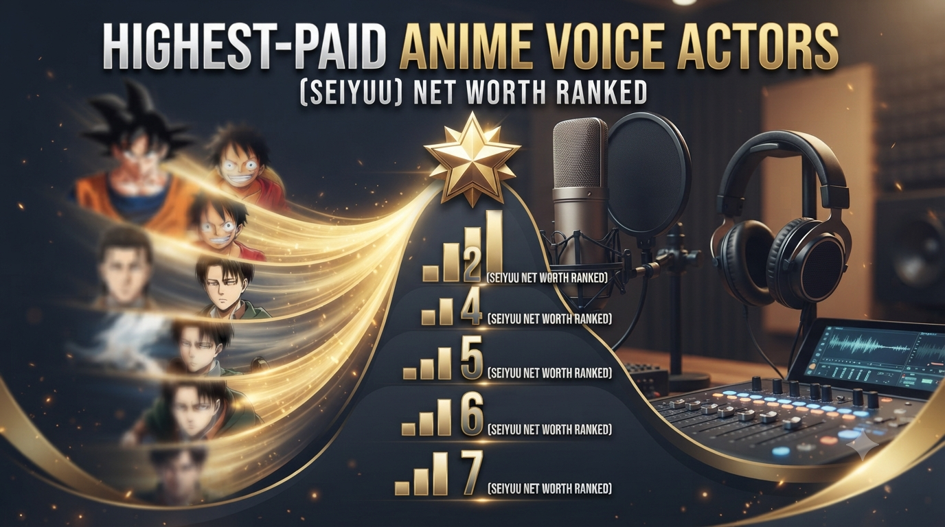 Highest-Paid Anime Voice Actors (Seiyuu) Net Worth Ranked